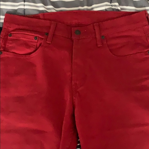 Levi Strauss & CO red jeans W31 L34 - Picture 2 of 6